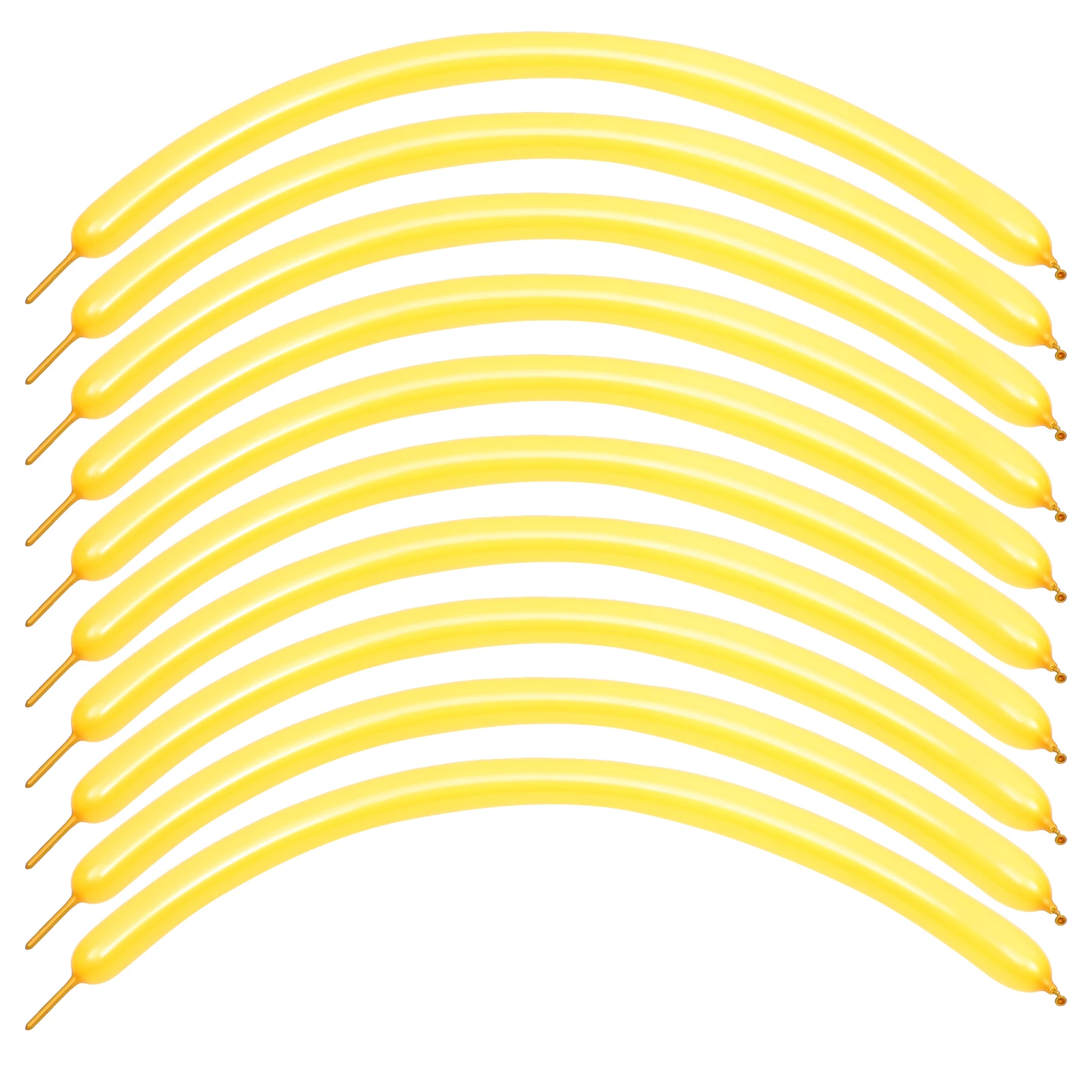 

100 Pcs Balloons Long Strip Modelling Latex Golden 1 8g Birthday Wedding Party Decorations Twisting Balloons