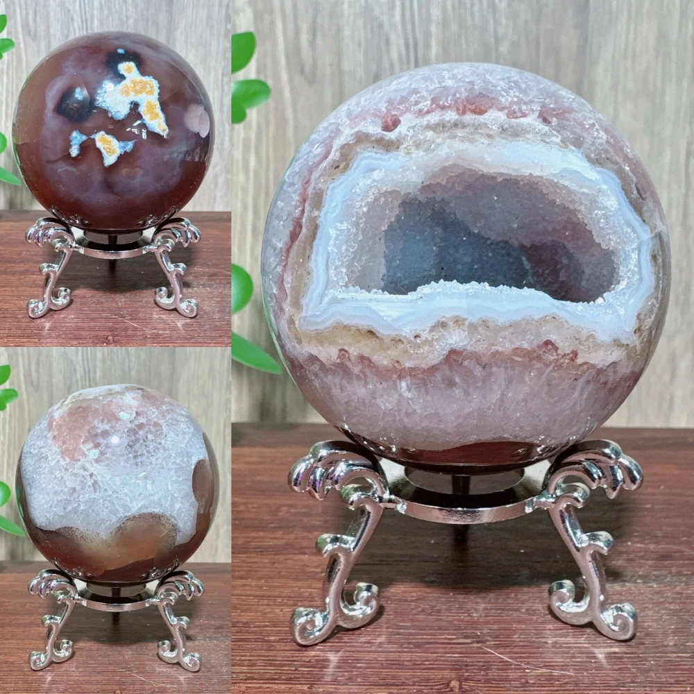 1PC Natural Unique Druzy Agate Quartz Raw Geode Minerals Spheres Stone Healing Crystal Reiki Energy Home Decor Gifts Ornaments