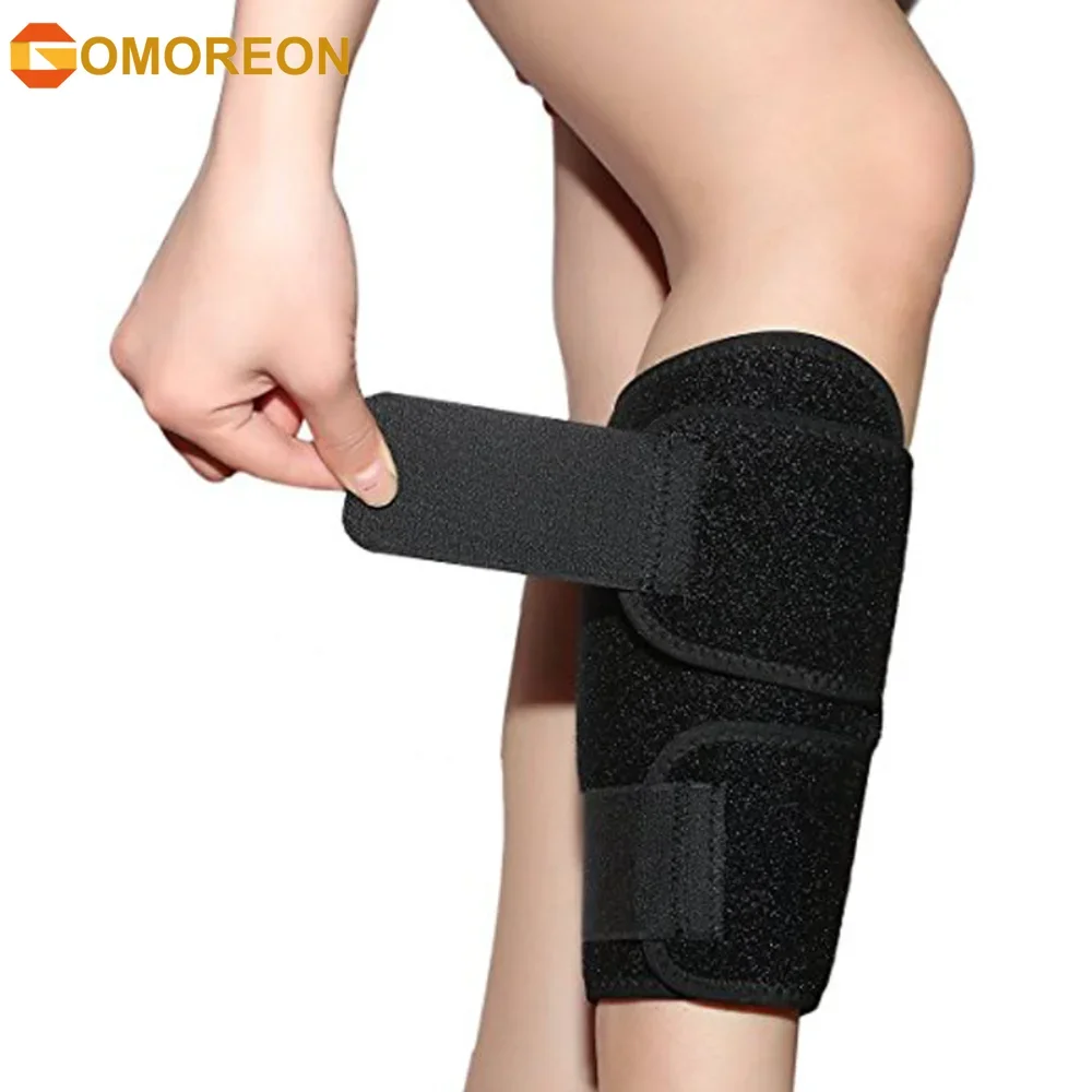 1Pcs Sports Calf Shin Support Brace, Adjustable Calf Brace Compression Leg Sleeve Wrap Band for Running