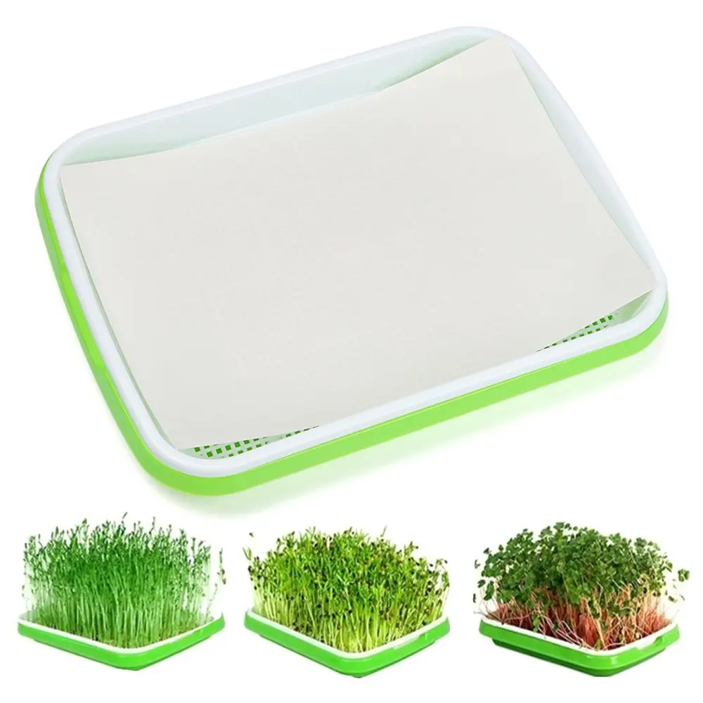 1pc Plastic Grow Nursery Pots Vegetable Soilless Nursery Trays Seed Germination Tray Seedling Sprout Plate Nursery Pots Tray