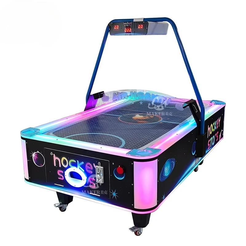 

2025 2 Players Speed Challenge Air Hockey Table Sport Game Metal Coin Operated Game Arcade Air Hockey Game Machine