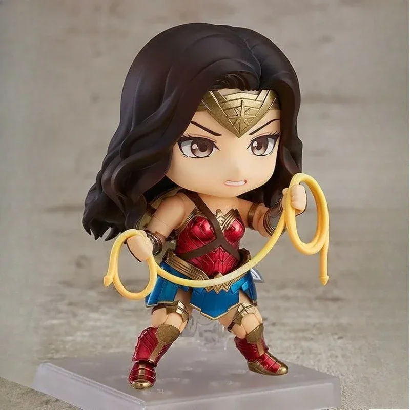 

10cm Q Version Marvel Avengers Wonder Woman Cute Action Figures Anime Movable Accessory Toys Desktop Decoration Gift