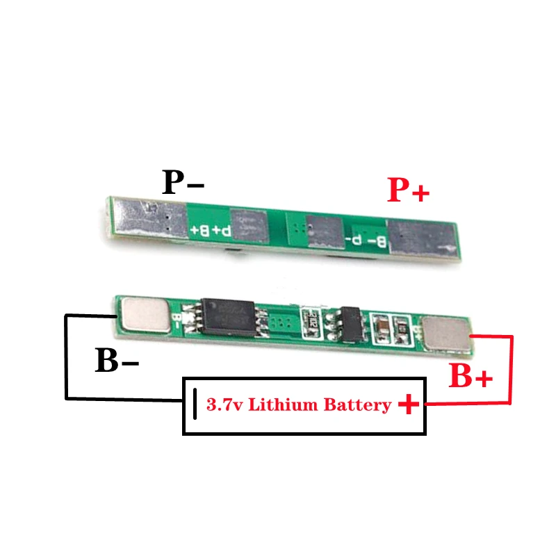 5pcs 3.7V Li-ion battery protection board for polymer 18650 pads can be spot welded and can be multi and 3A overcurrent value