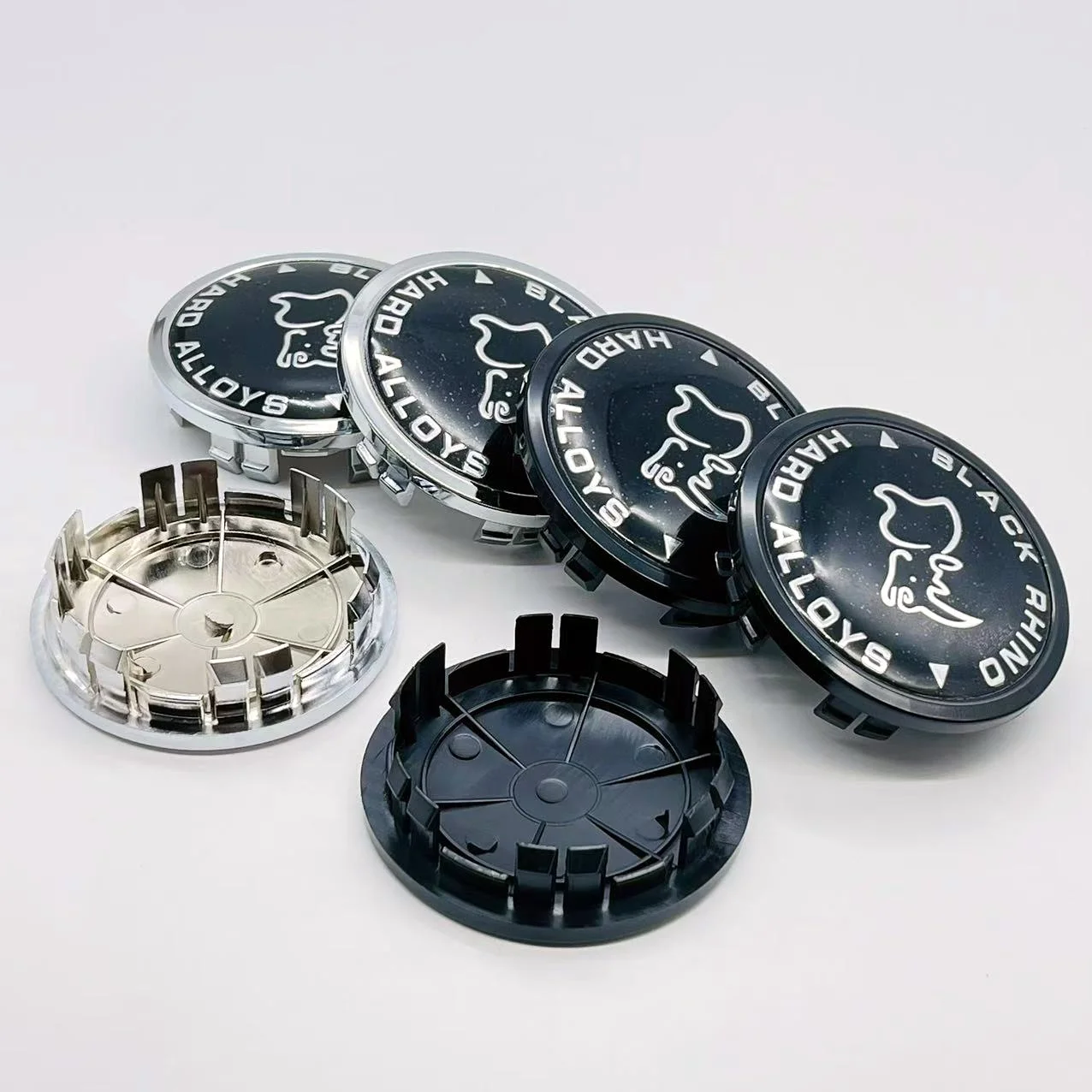 

4pcs/Lot 75mm Rhinoceros SERIES Car Wheel Center Hub Caps Hubcaps Car Rims Dust-proof Cover Badge Styling Auto Accessories