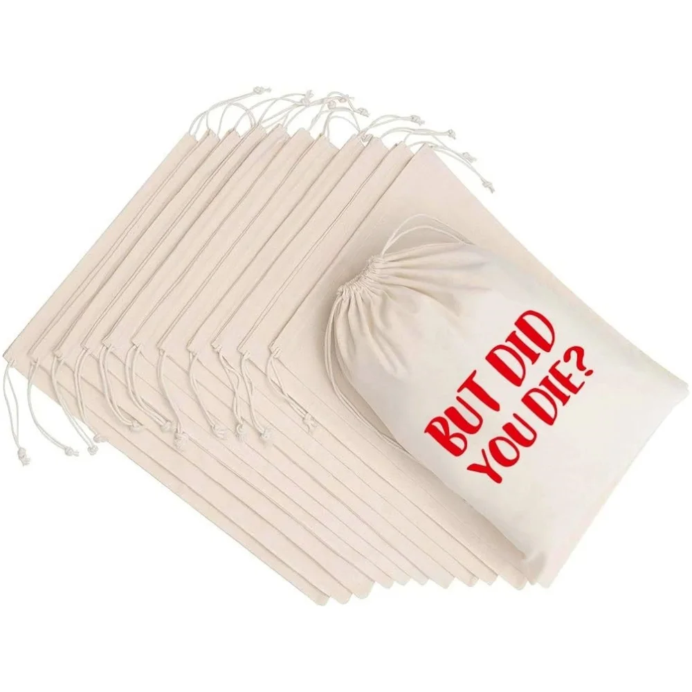 25 Pcs Bachelorette Party Favor Bags, Wedding Survival Recovery Kit Bags, Drawstring Hangover Kit Bags 5 x 7 Inch, Set of 10 han