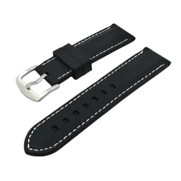 Silikon Strap 18mm 20mm 22mm 24mm 26mm Universal Sport Uhr Band Ersatz Zubehör Handgelenk Band für Männer Frauen Armband