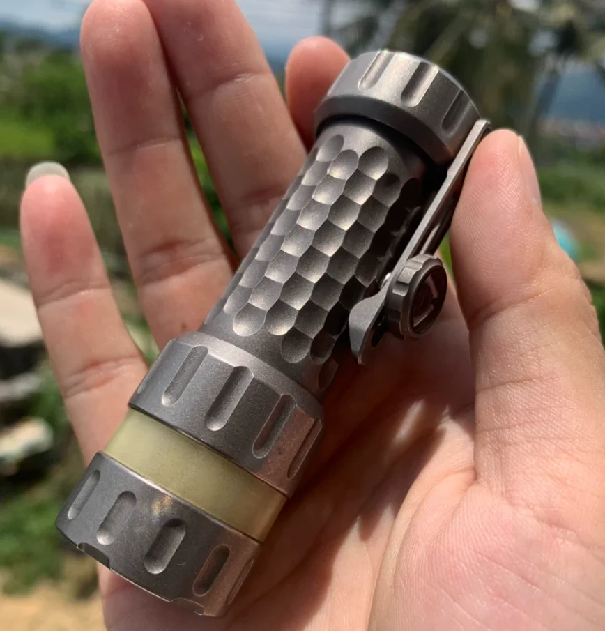 Used EDC Mechforce flashlight first generation stone wash version Torch Lamp decompression toy