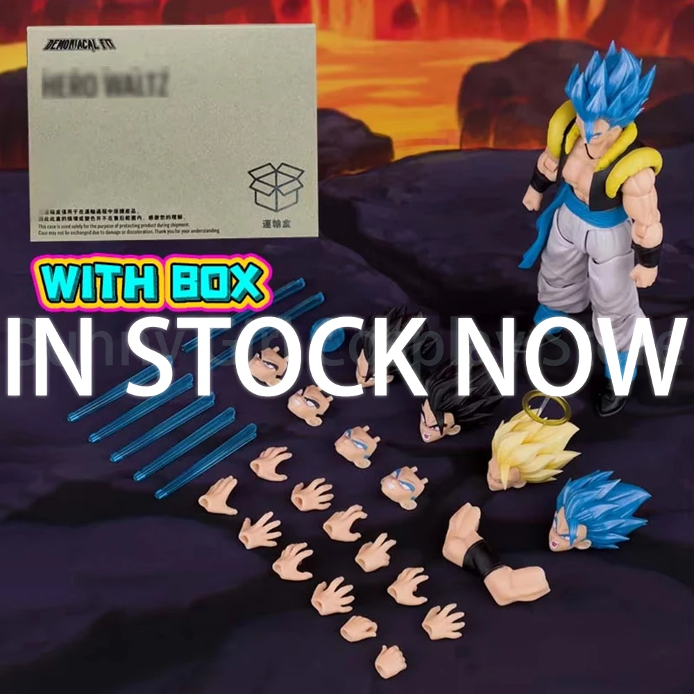 متوفر في المخزون شيطاني صالح Gogeta الشكل لعبة دراغون بول Z SHF بطل الفالس جوجيتا الرقص العليا سوبر سايان جذوع الشكل لعبة الهدايا #1