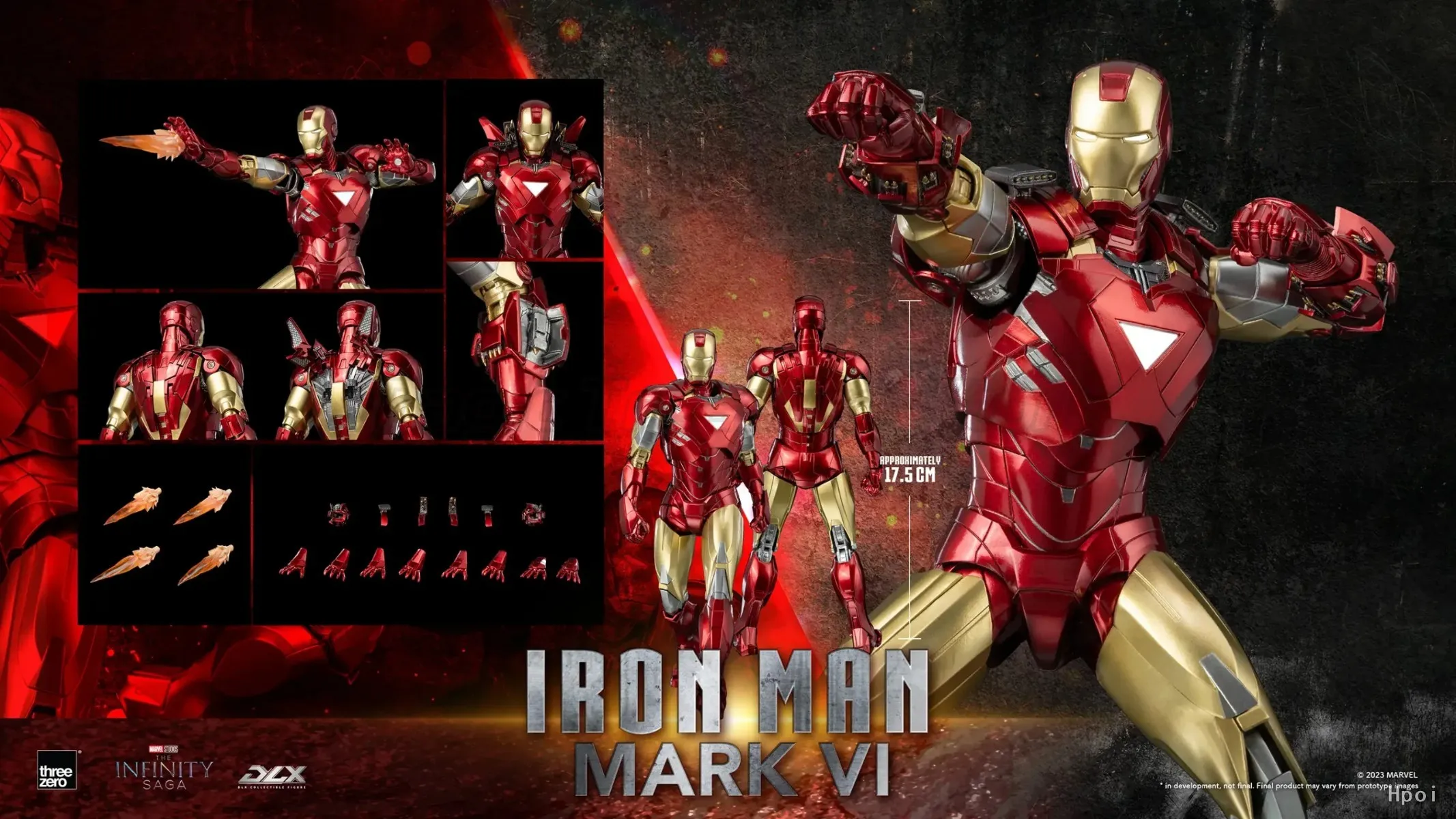 

【MT】threezero Marvel 3Z05001C0 THE INFINITY SAGA DLX Iron Man Anthony Edward "Tony" Stark Mark 6 Action Figure Model Toys