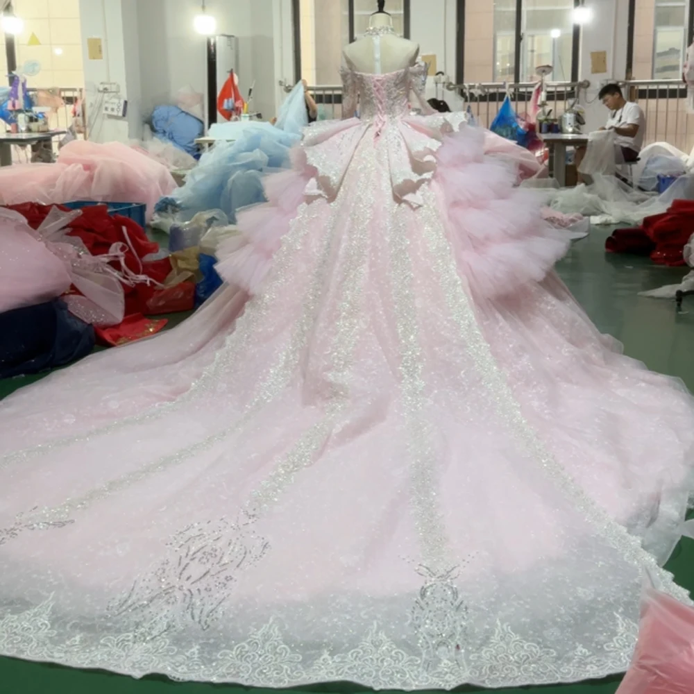 Precioso Vestido de Noche Rosa - Embroidery Organza reseña y precio