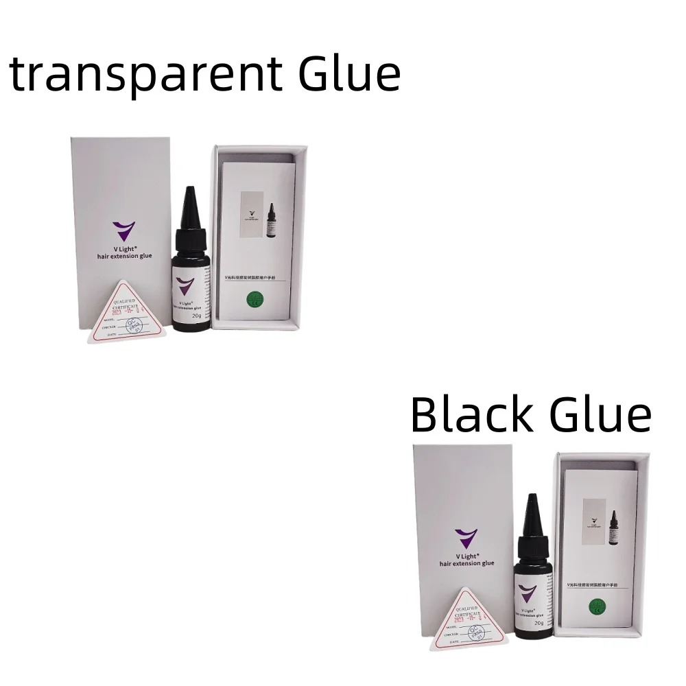 20g V-Light glue for Tape hair extension V-Light Technology removal glue  V light hair removal tools and glue brush