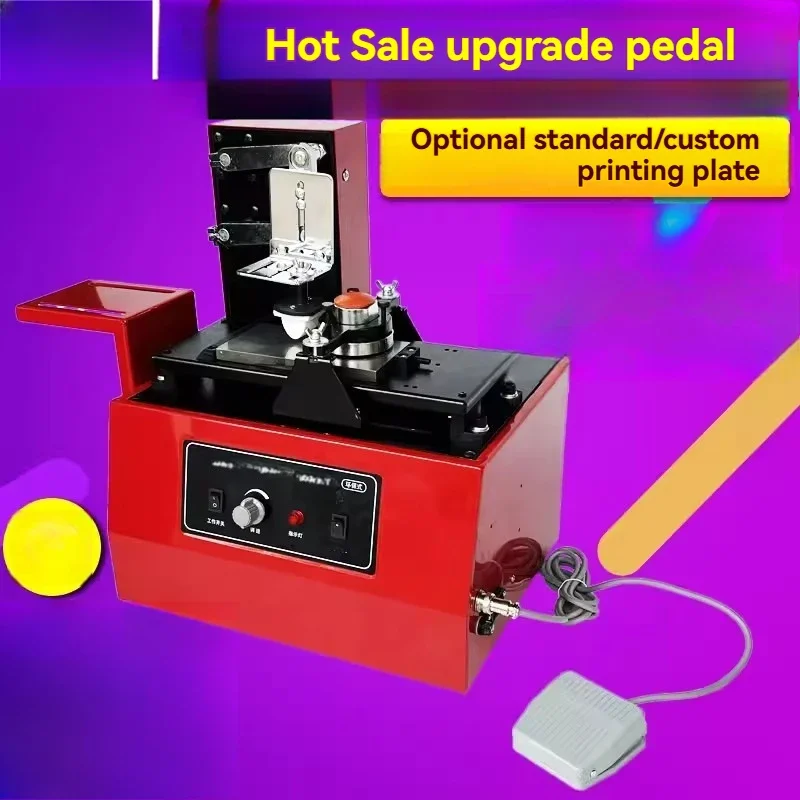 Pad printing and coding equipment for food bags and cosmetic bottles; M600B automatic production date coder.