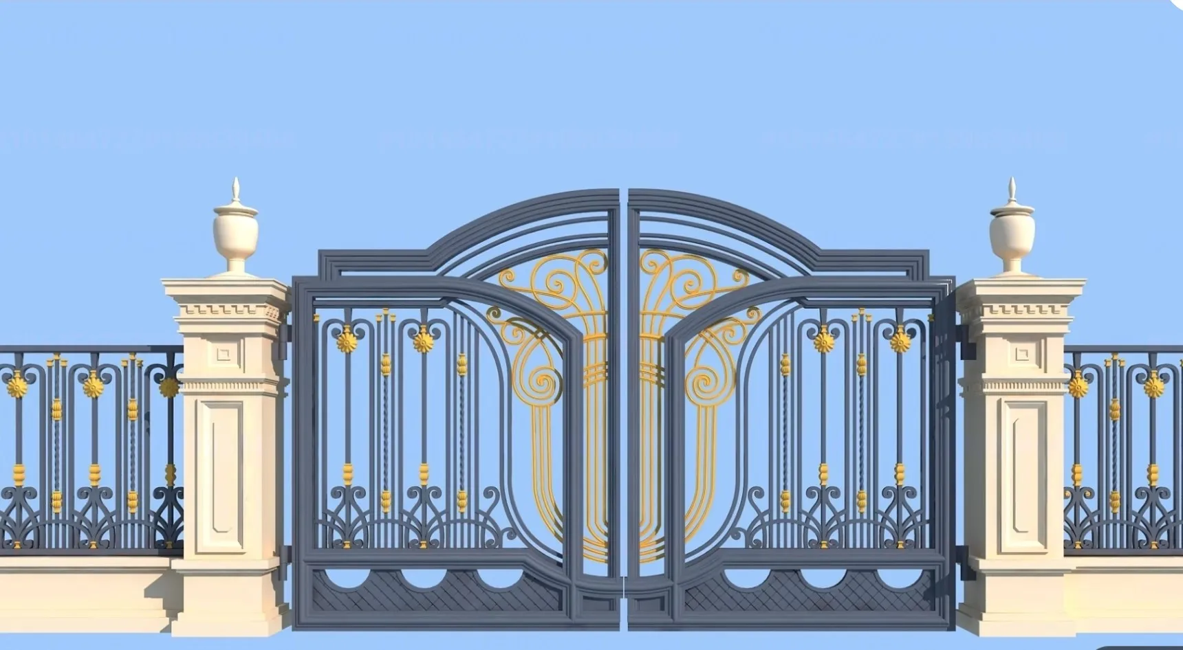 Luxury Home Garden Wrought Iron Gates Driveway Gate Designs