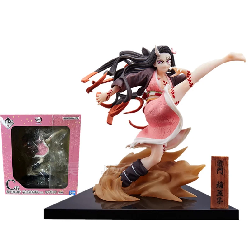 BANDAI Anime Demon Slayer Kamado Tanjirou Kamado Nezuko regali di natale o collezione giocattoli modello Action Figure originali