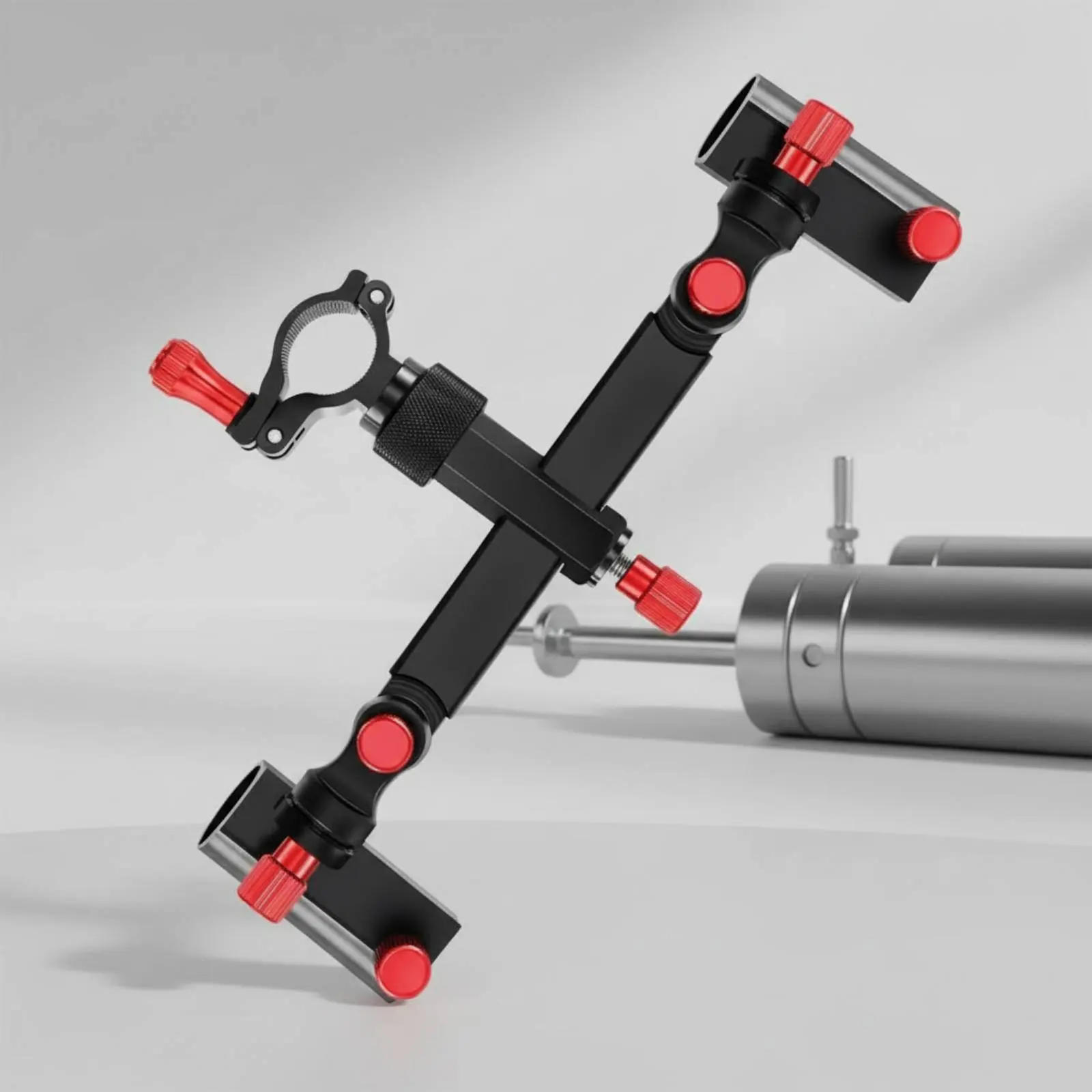 

Двойной держатель для удочек, долговечный, регулируемый, из алюминиевого сплава