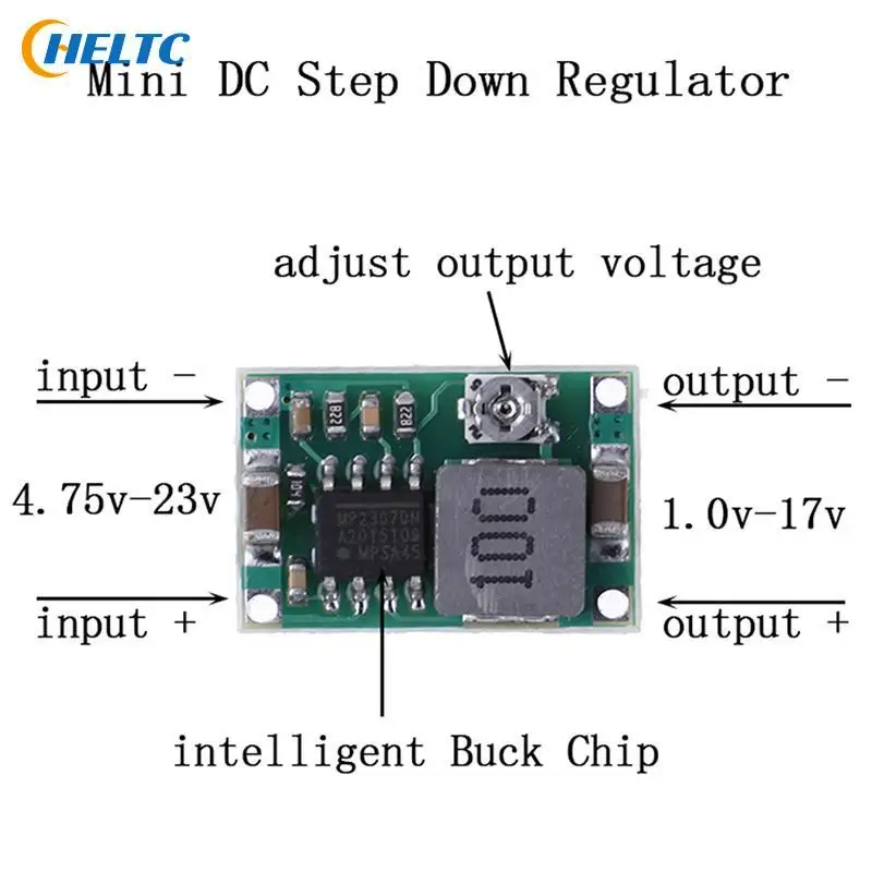 1PCS 3A MINI DC-DC STEP DOWN CONVERTER VOLT REGULATOR 5V-23V TO 3.3V 6V 9V 12V
