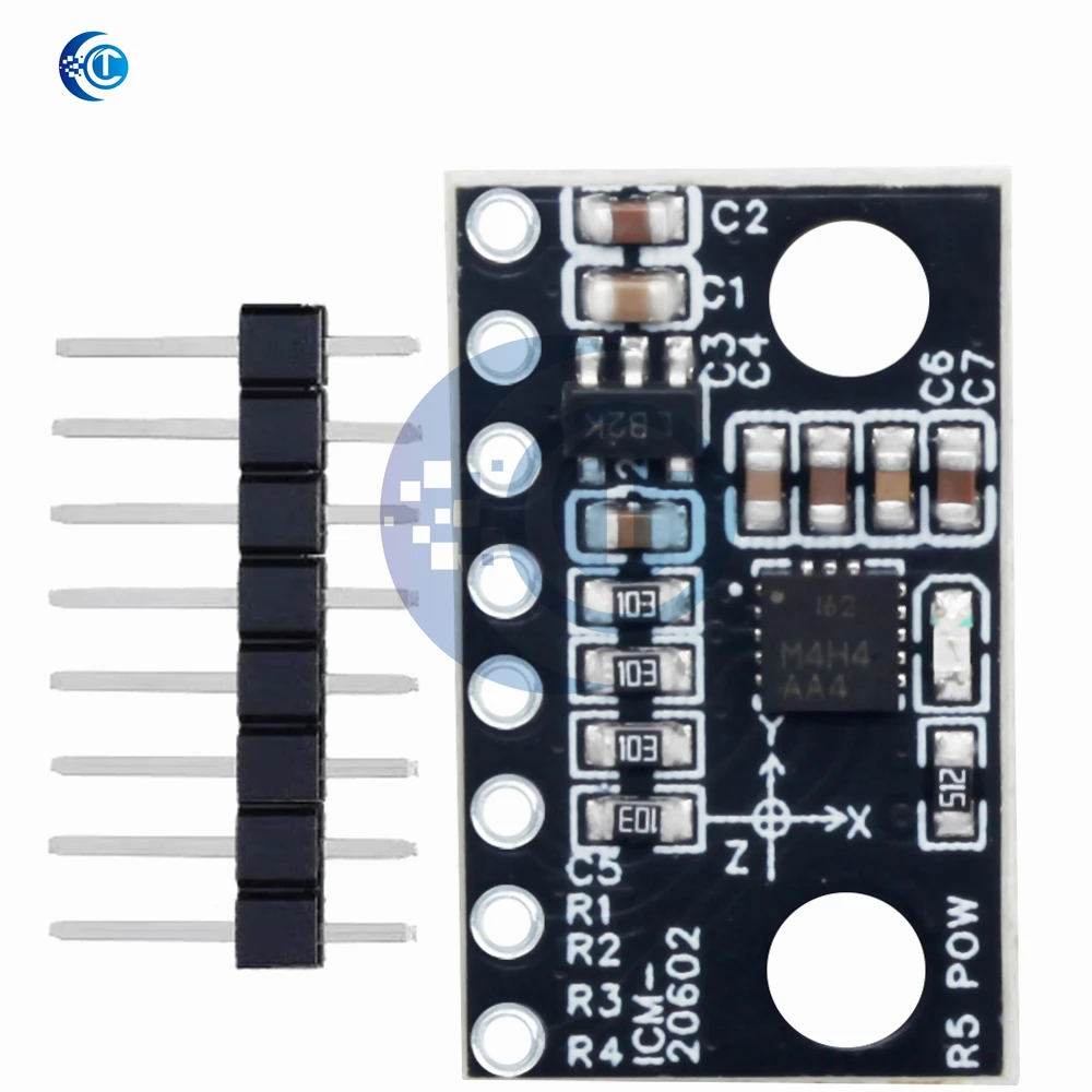 Moduł akcelerometru i żyroskopu sześciowosowego o wysokiej precyzji i niskim poziomie szumów, zasilany napięciem DC 3,3–5 V, model ICM-20602, ICM-20948, przeznaczony do Arduino. — zdjęcie produktu 5