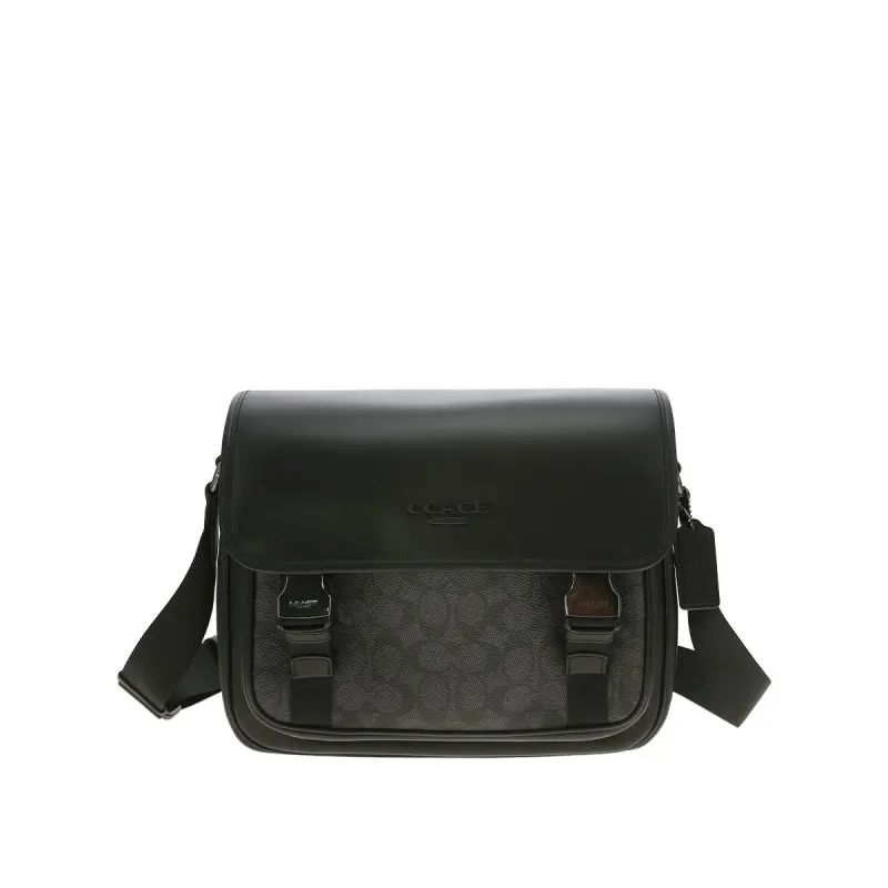 

COACH Racer Messenger Bag In Signature Canvas CT716