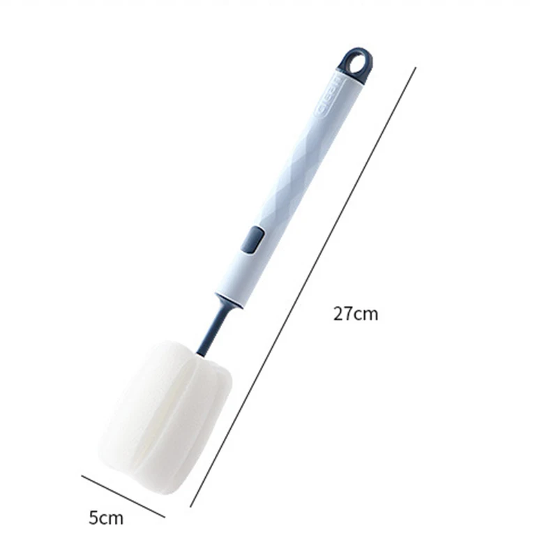 فرشاة زجاجات الطفل فرشاة إسفنجية ناعمة زجاجة ماء كوب زجاجي أداة تنظيف الغسيل مع مقبض أداة تنظيف المطبخ