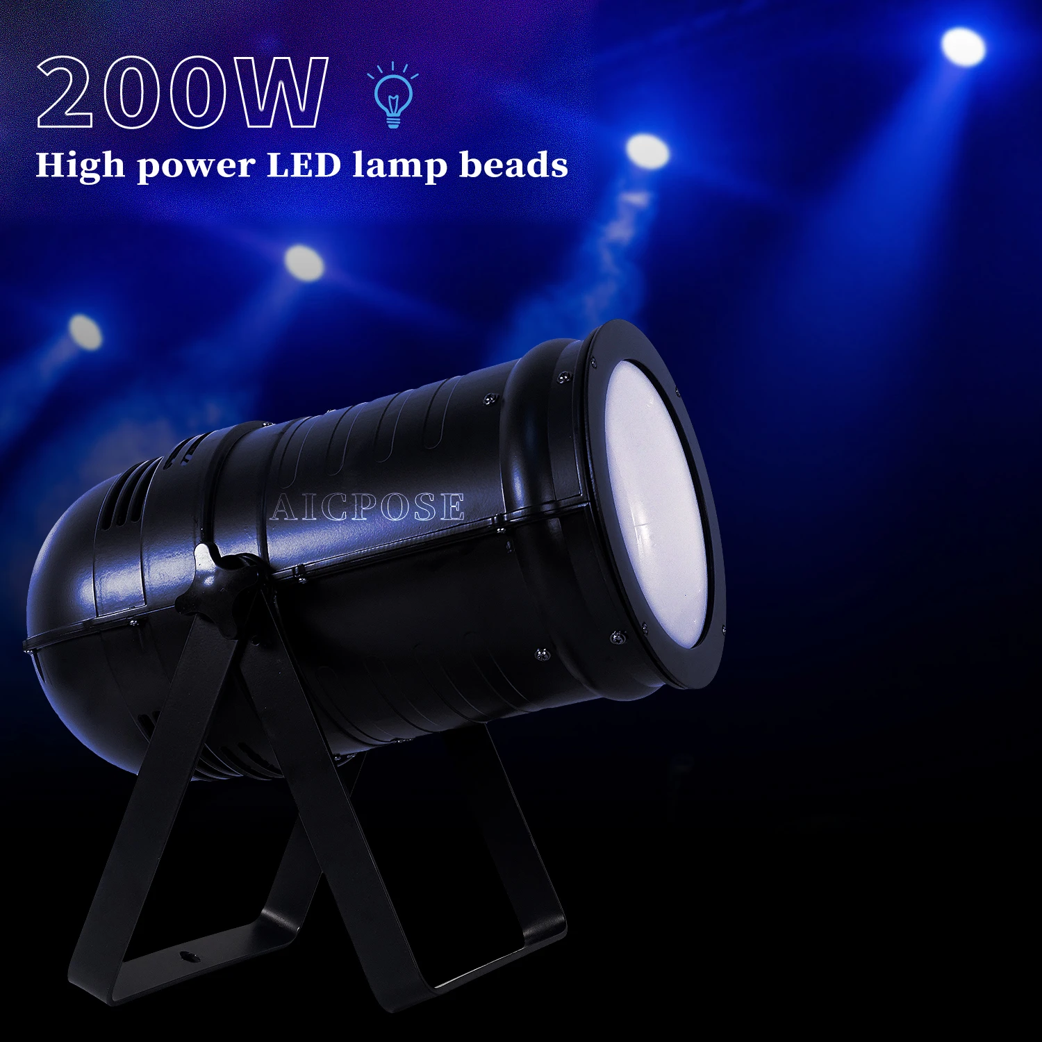 200W Zoom Profile Variable Zoom Ellipsoidal Surface Studio Spotlight DMX LED Leko for Theater Exhibition