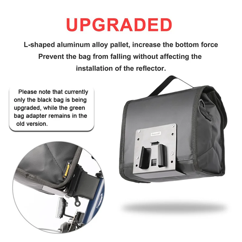 Rhinowalk Waterproof Bike Handlebar Bag 7L Portable Big Capacity Cycling Bag With Raincover Only For Brompton Bikes Accessories