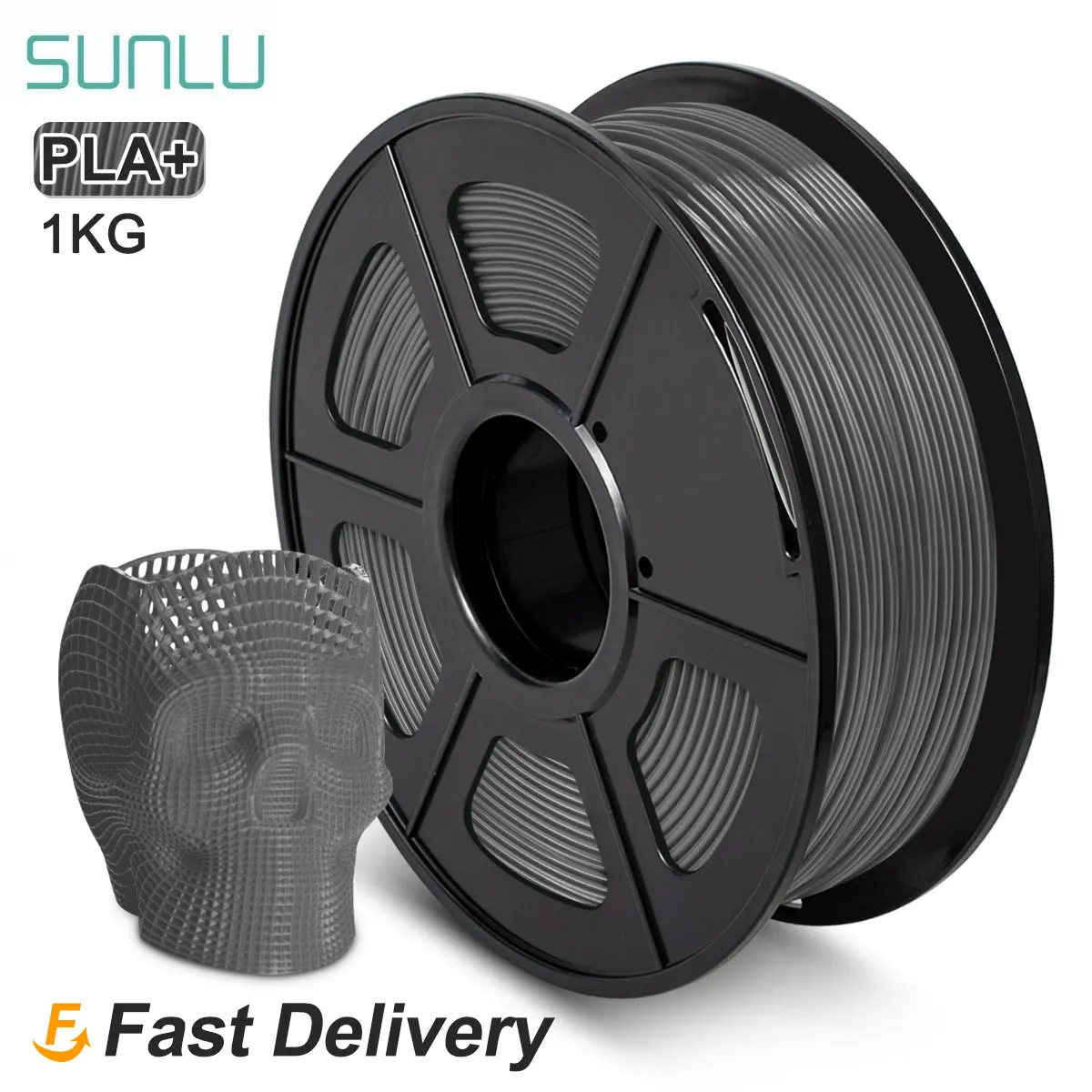 SUNLU 1KG PLAplus Filament 3D Printer Arrange Neatly No Knot No Bubble Odorless Eco-Friendly Biodegradable 1.75MM