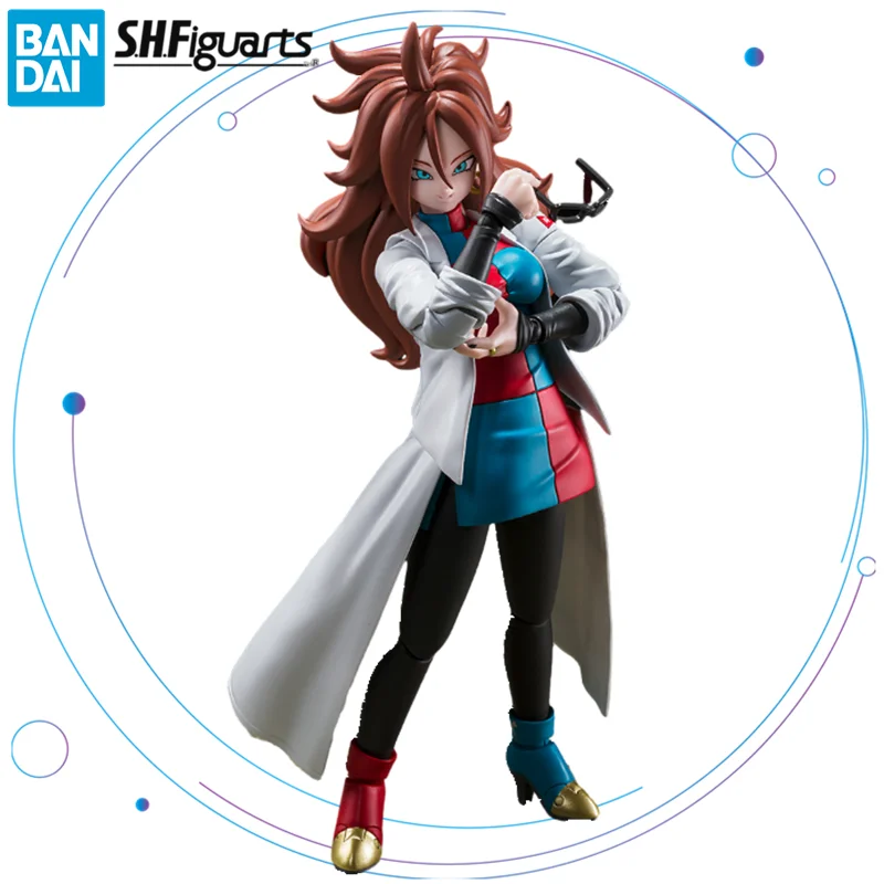 

BANDAI SHFiguarts Dragon Ball FighterZ Inzouningen Nijuuichi-Gou Android 21 Anime Figure Toys SHF ABS PVC Action Figurine Gift