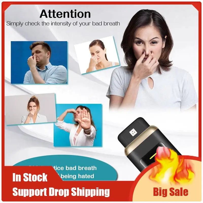

~【IN Stock】Oral Odor Freshening Rate Detector, Portable Oral Breath Monitor With Real-Time Odor Checking, Professional