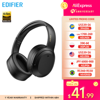 Edifier W820NB Plus Wireless Noise Cancelling Headphones 43dB ANC Hi-Res LDAC Codec 49hrs Playtime Over-Ear Bluetooth Headset