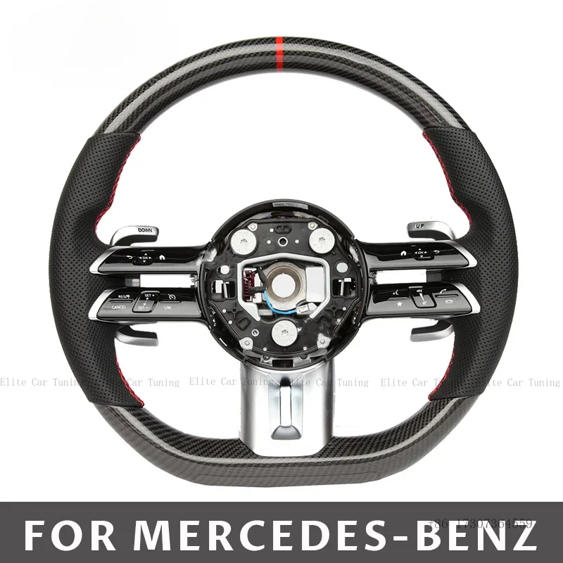 

Car Sports Steering Wheel Carbon Fibre For Mercedes Benz AMG Class CLA SLC CLS W204 W205 W212 W213 W221 W222 W177 E63 E63S E63