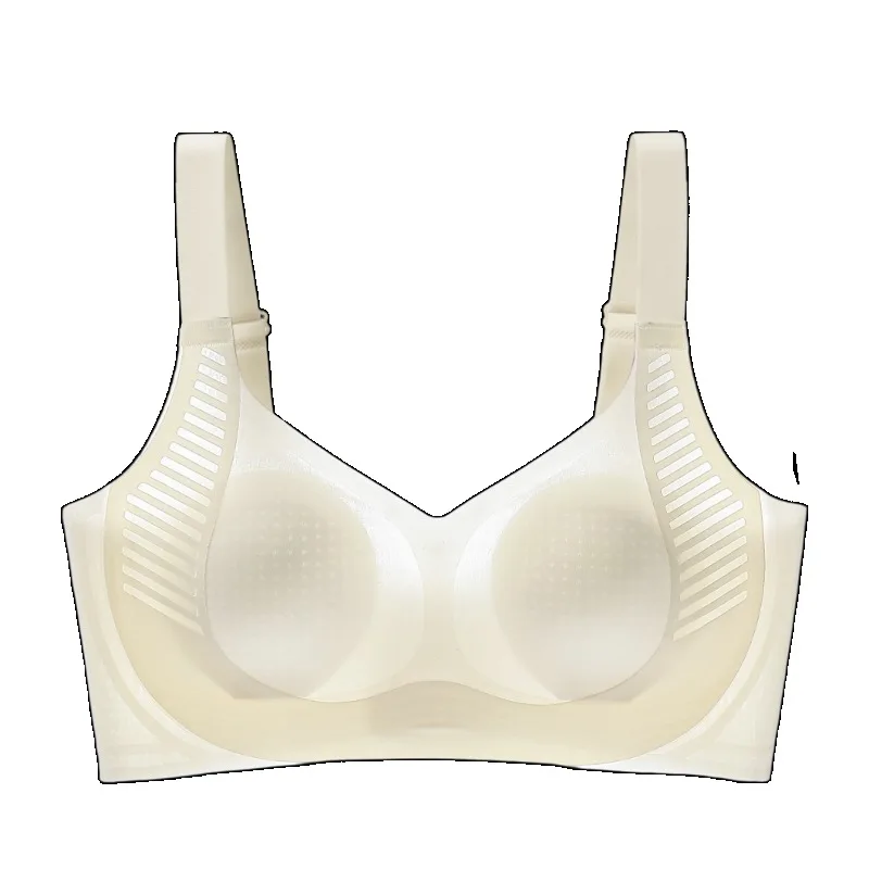 Sujetador Fresco Delgado Cómodo, Reduce el Pecho Grande, Sin Costuras, Soporte Suave, Anticaída, Moldeador para Mujer 34-40 M-2XL