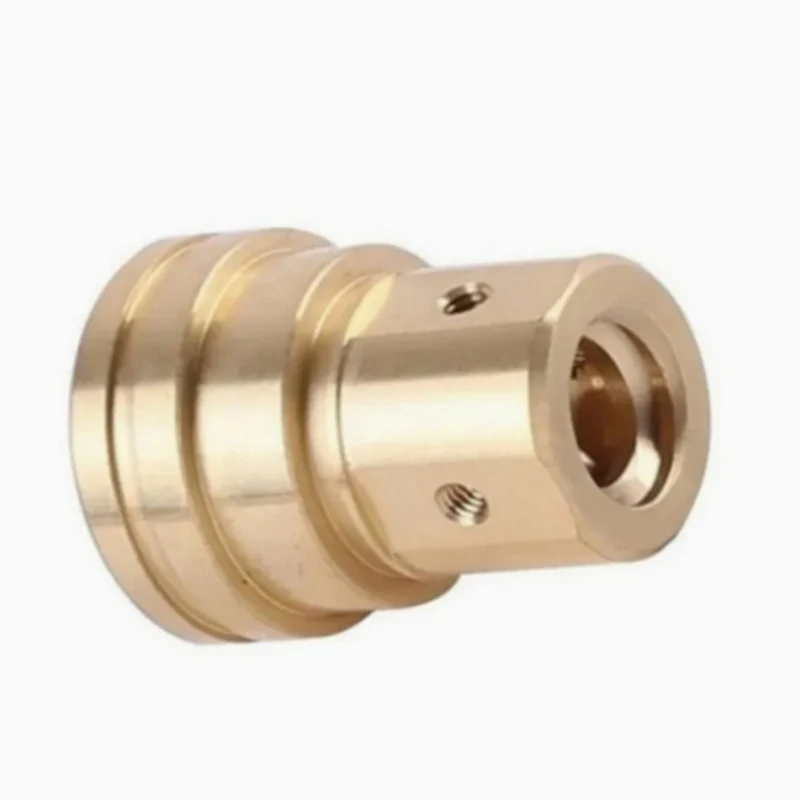 Customized Precision CNC Machining Services Copper Turned Metal Parts Brass mechanical connection sleeve