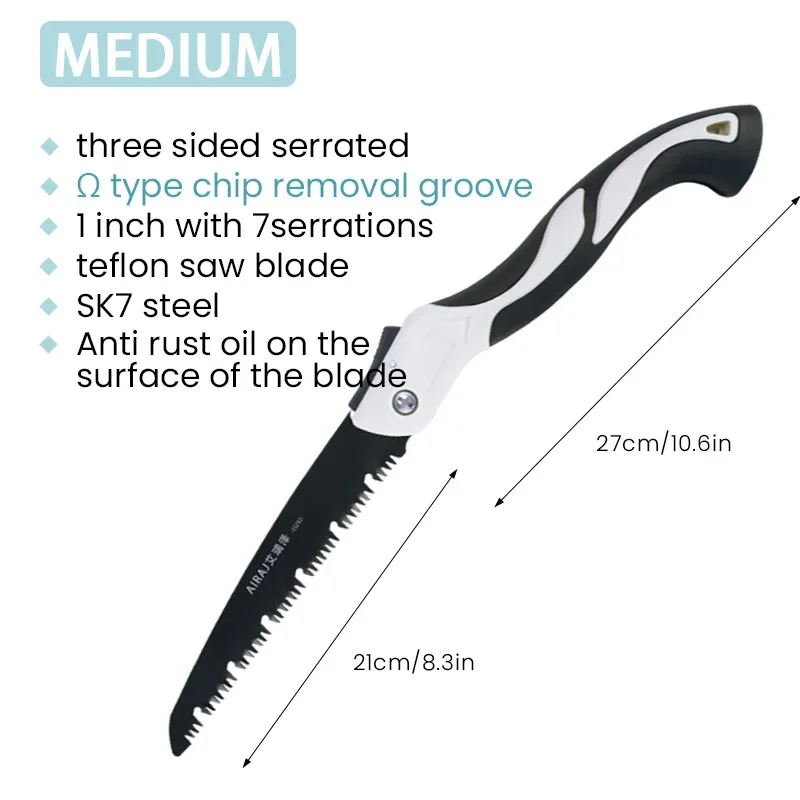 Medium-Scale Woodworking Folding Saw Multifunction Cutting Wood Sharp Camping Garden Prunch Saw Tree Chopper KnifeHand Tools