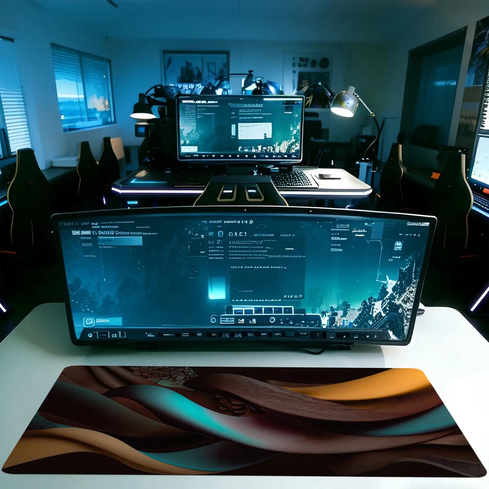 ripple New Computer Home Mousepad XXL Desk Mats Natural Rubber Office Anti Slip Gaming Accessories pad