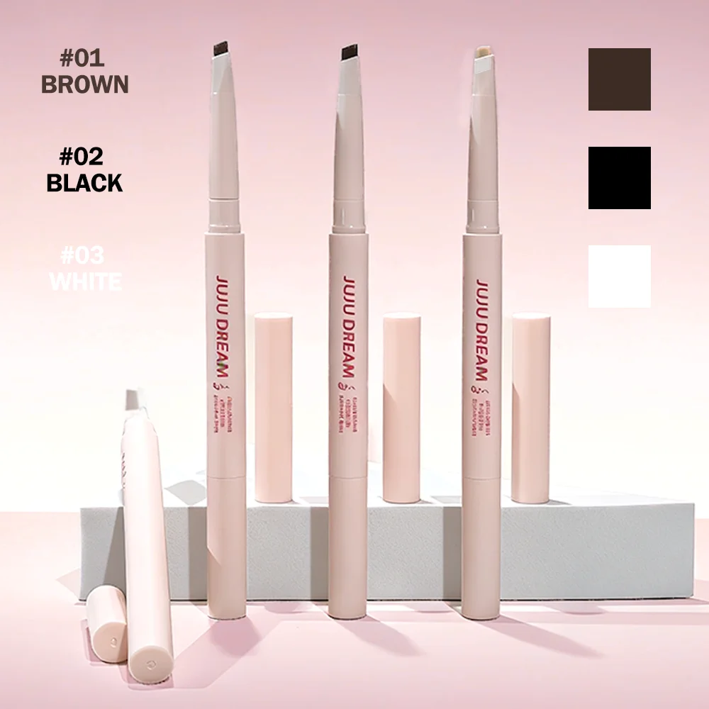 Spring Promotion Two-in-One Eyebrow Pencil Waterproof Sweat-Proof for Long-Lasting Natural Look Makeup