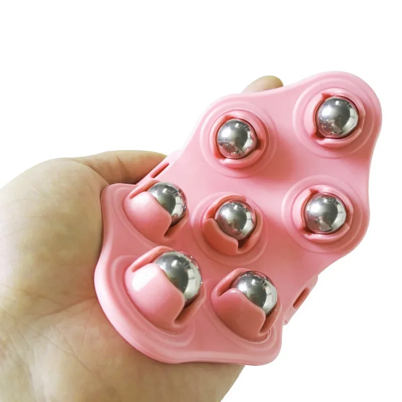 Roller Ball Körper Massage Handschuh Anti-Cellulite Muskel Schmerzen Relief Entspannen Massagegerät Für Hals Zurück Schulter Gesäß Facelift werkzeuge
