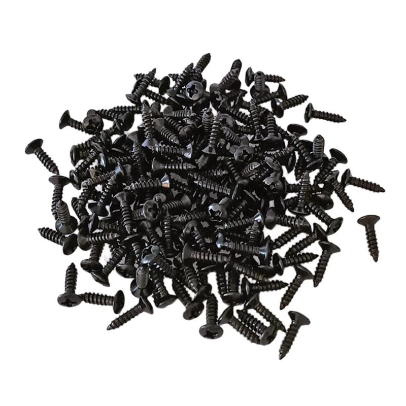 100Pcs Electric Guitar Pickguard Screw Scratch Plate Mounting Screw Tuners Screw