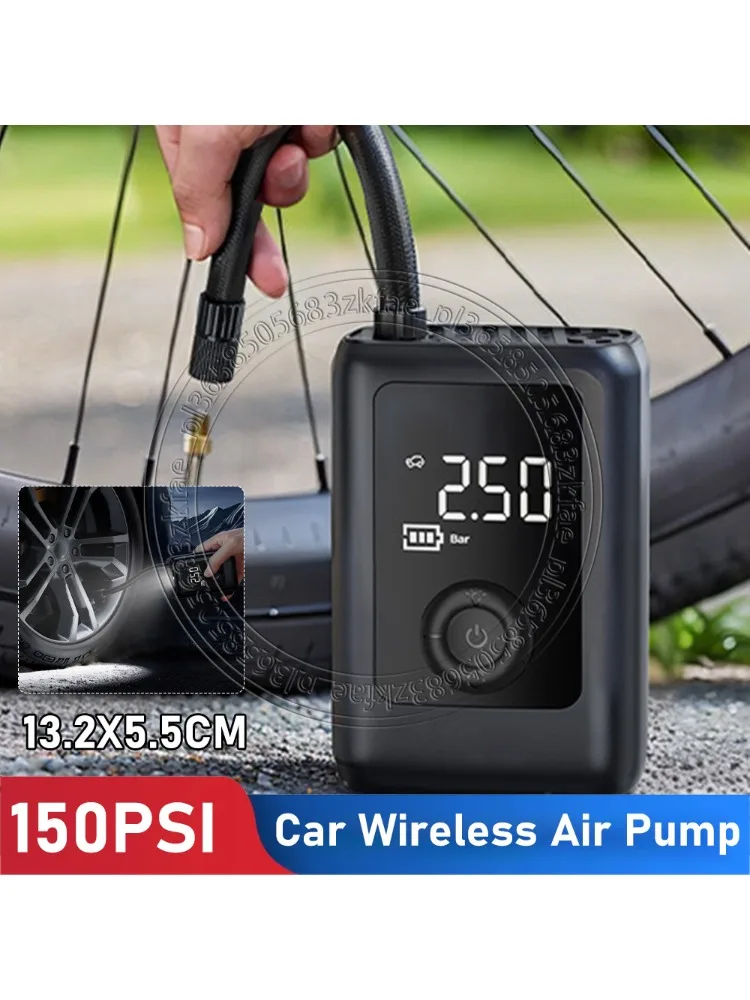 AliExpress INSIS FEMME 150PSI Electric Tire Pump With Light High Precision Rechargeable Bicycles Air Compressor LCD Display Car Bicycle Tyre Inflator
