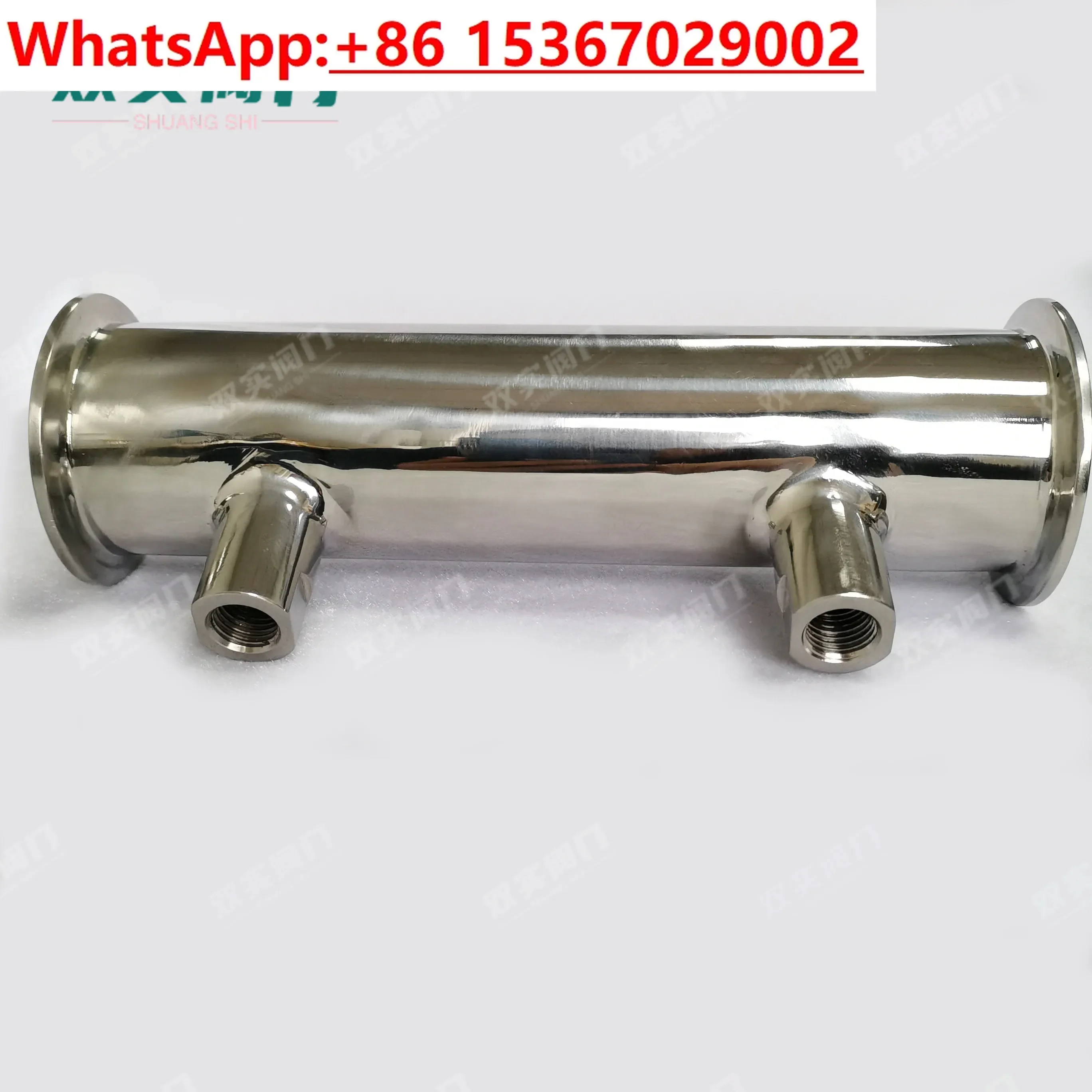 

304 stainless steel condenser tube sanitary grade quick-loading clamp type threaded water-cooled steam cooling heat exchanger