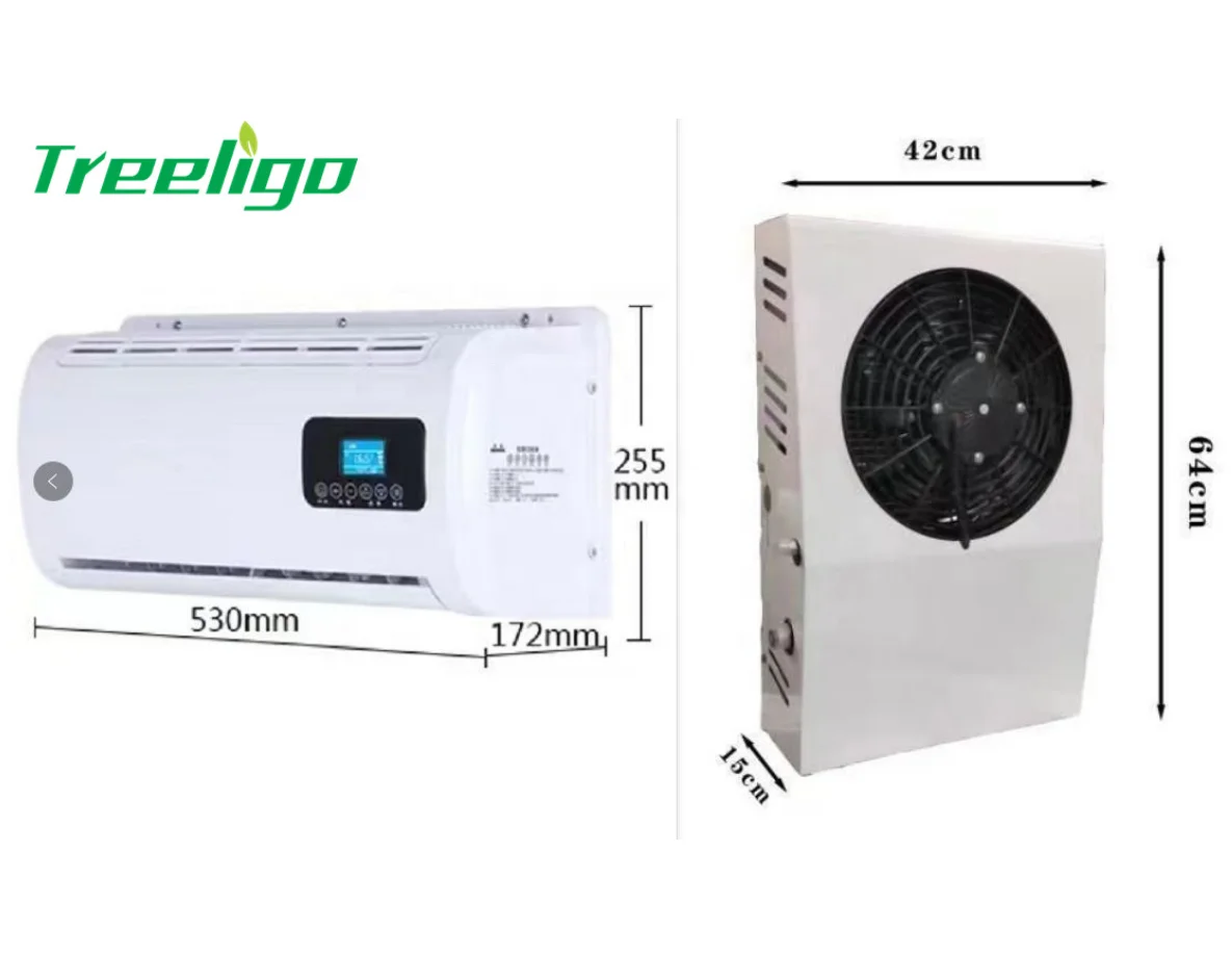 24V Truck Sleeper Parking Cooler AC System Kit 12V Electric Tractor Cab Split Iron Material Air Conditioner Apu For Semi Trucks