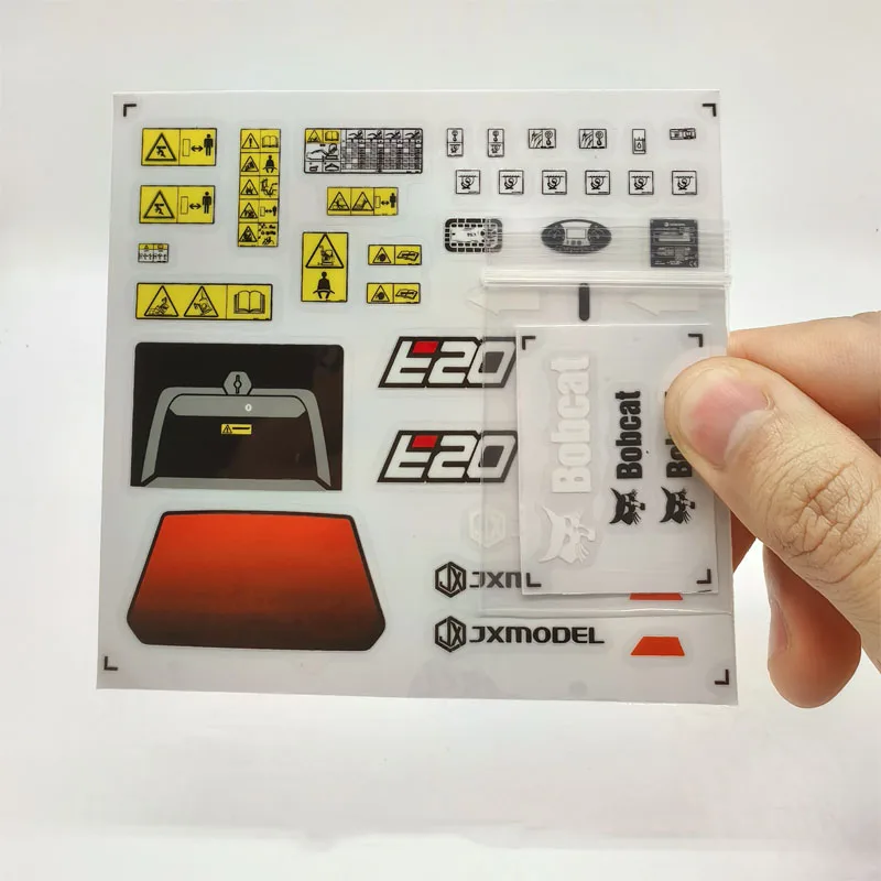 

JX-E20-TZ-Mini Excavator Pressure-Sensitive Sticker Bobcat Logo Water Sticker Warning Sign Painting New Product Launch