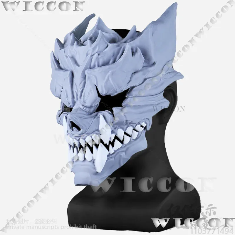 

a7d@Anime Kaiju Cosplay Kafka Hibino Prop 3D Printed Skull Monster Face Mask Hard Accessories Halloween Men Women Cos Customized