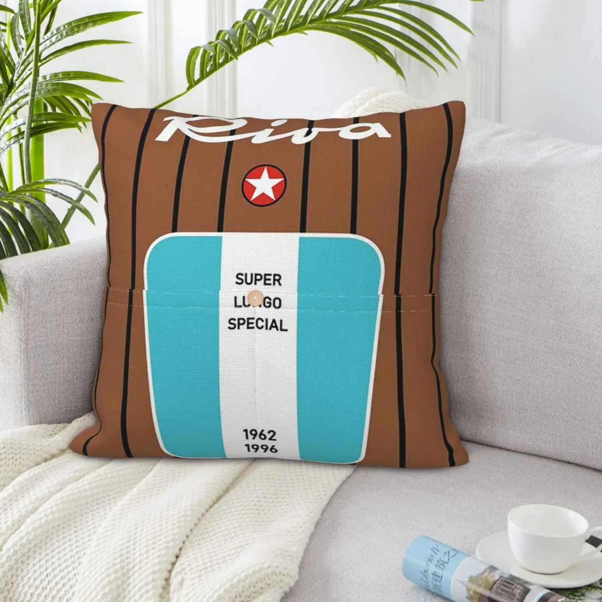 Riva Aquarama Yacht Lake Como Cannes Monaco SaintTropez Capri Magnet Cushion Cover Polyester Decor Bed Home Comfort Throw Pillow