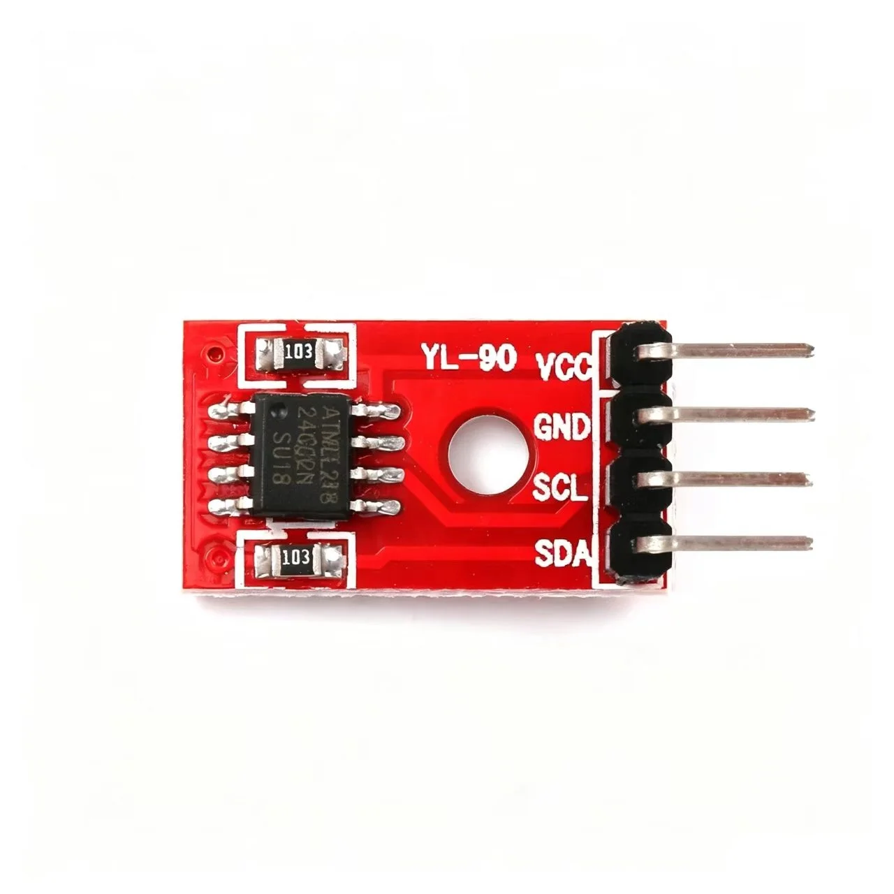 AT24C02 EEPROM Storage Module I2C IIC Interface YL-90 Intelligent Car Accessories with DuPont Line Wire 4P 20CM