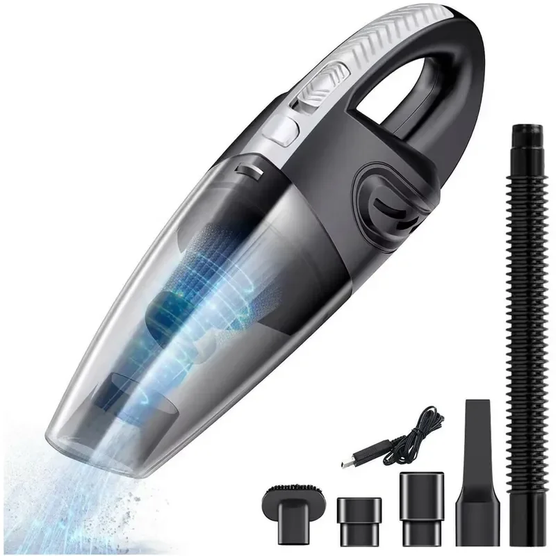 High Power Cordless Duster Handheld Vacuum Cleaner Wet and Dry Dual Use 6500Pa High Suction Power Battery Car Vacuum Cleaner