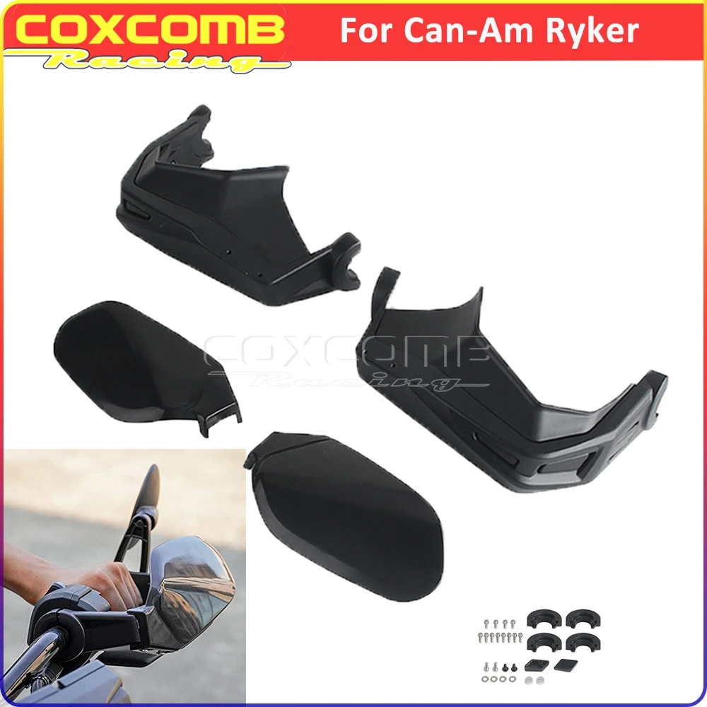 Hand Guard Handguard Handlebar Windshield Windscreen Protector For Can Am Ryker 600 900 Sport ATV Handle Wind Deflector 2019-23