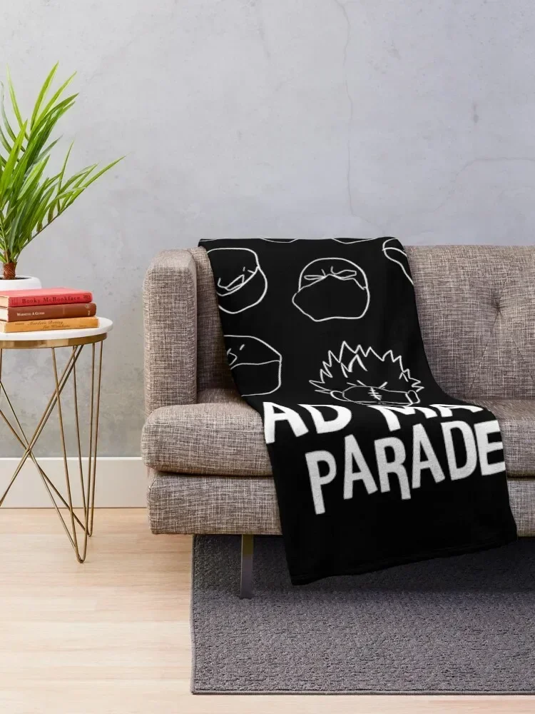 mha jin bubaigawara twice quirk skill sad man's parade - season 5 episode 22 - black Throw Blanket for sofa anime Blankets