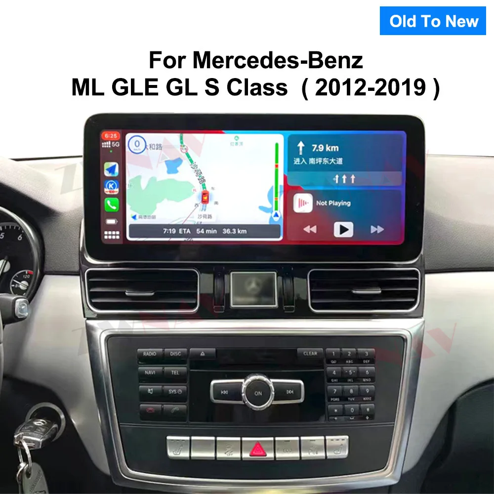 2024 New For Mercedes BENZ GLE GLS W166 X166 ML GL 2012-2019 Snapdragon 662 Android Car radio multimedia player wireless carplay
