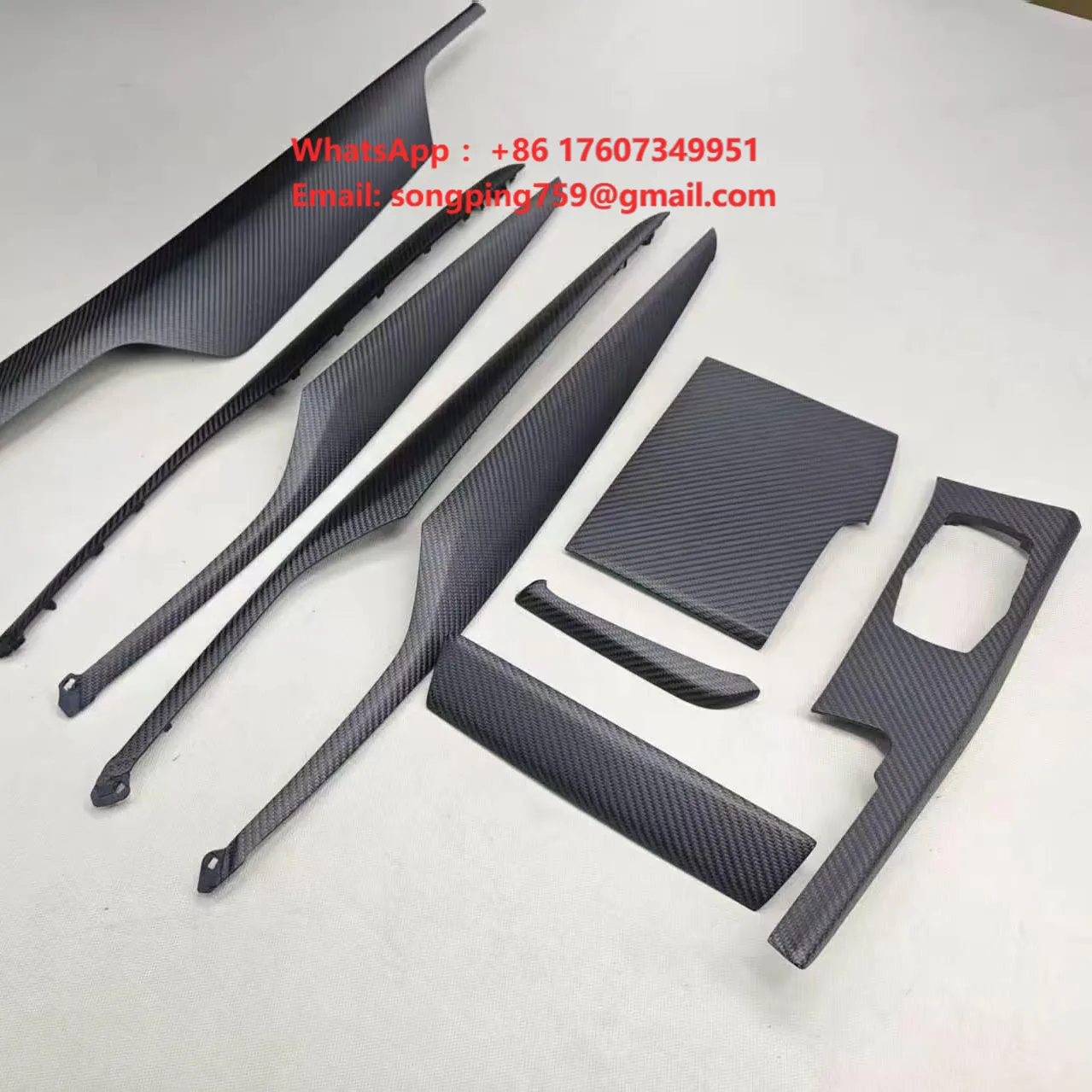 Shasha Carbon Real Dry Carbon Car Interior Kits for BMW G30 G31 G38 G32 GT Accessories 5 Series