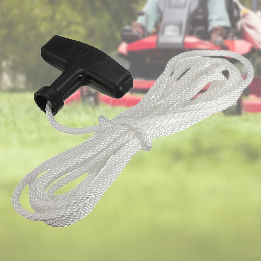 1.2m/3m Starter Pull Cord Rope with Pull Handle Petrol Engine Drawstring Universal Generator Pull Cord  Mower Accessories